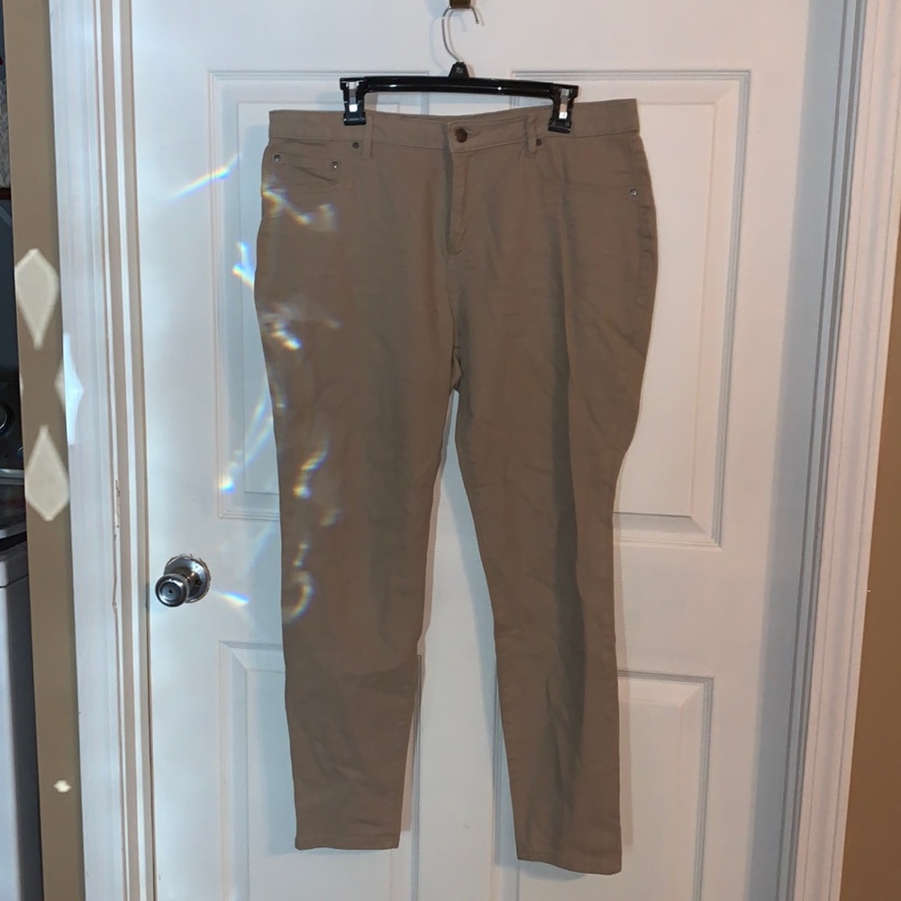Khaki jeans only wore once